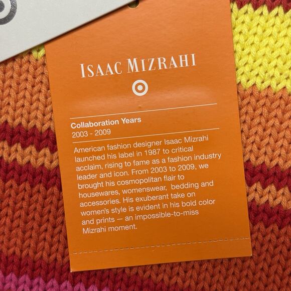 Isaac Mizrahi X Target Limited Edition Boat Neck Striped Sweater Pink Red Size M - Picture 5 of 12